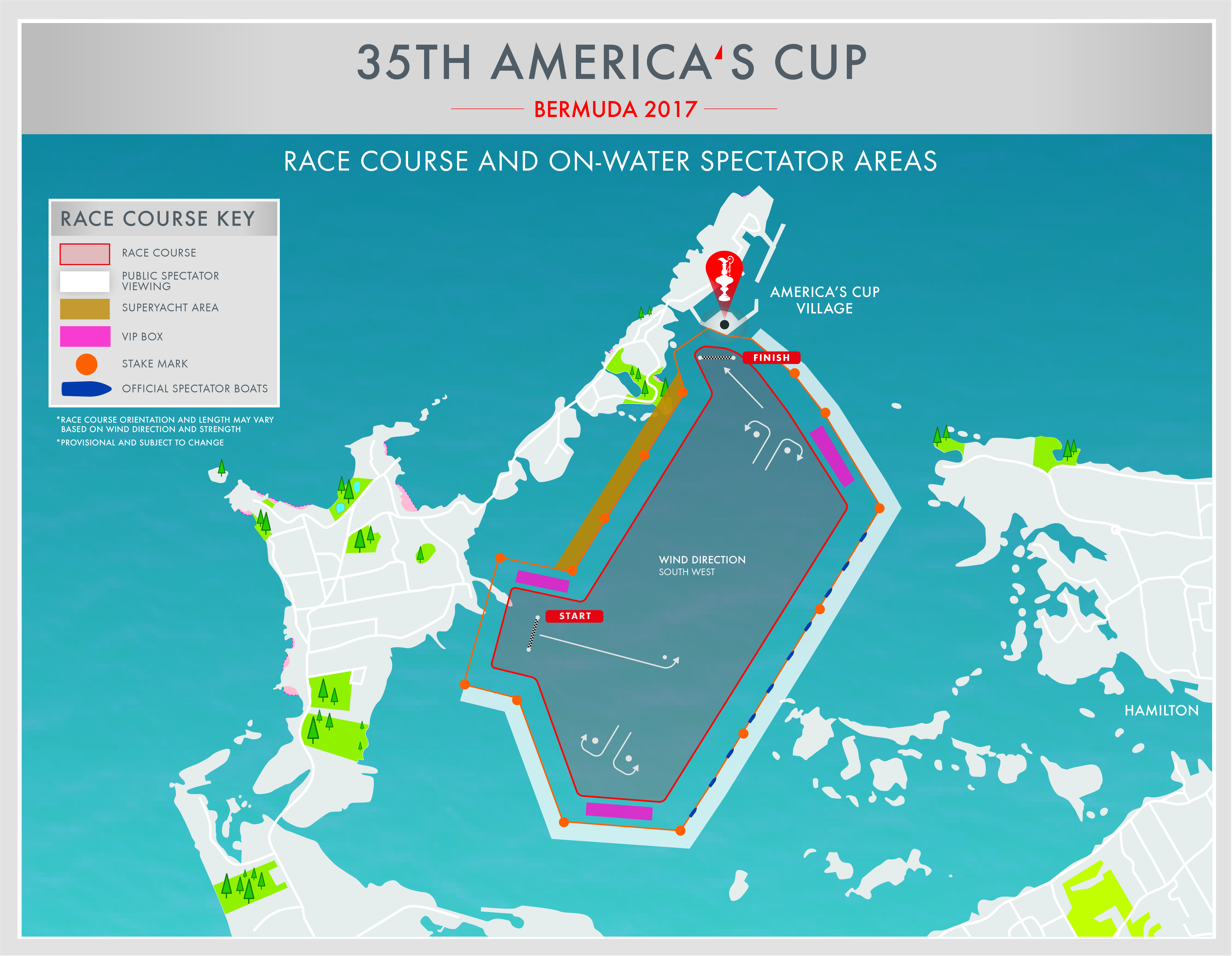 America's Cup 2017 in Bermuda - Race Course
