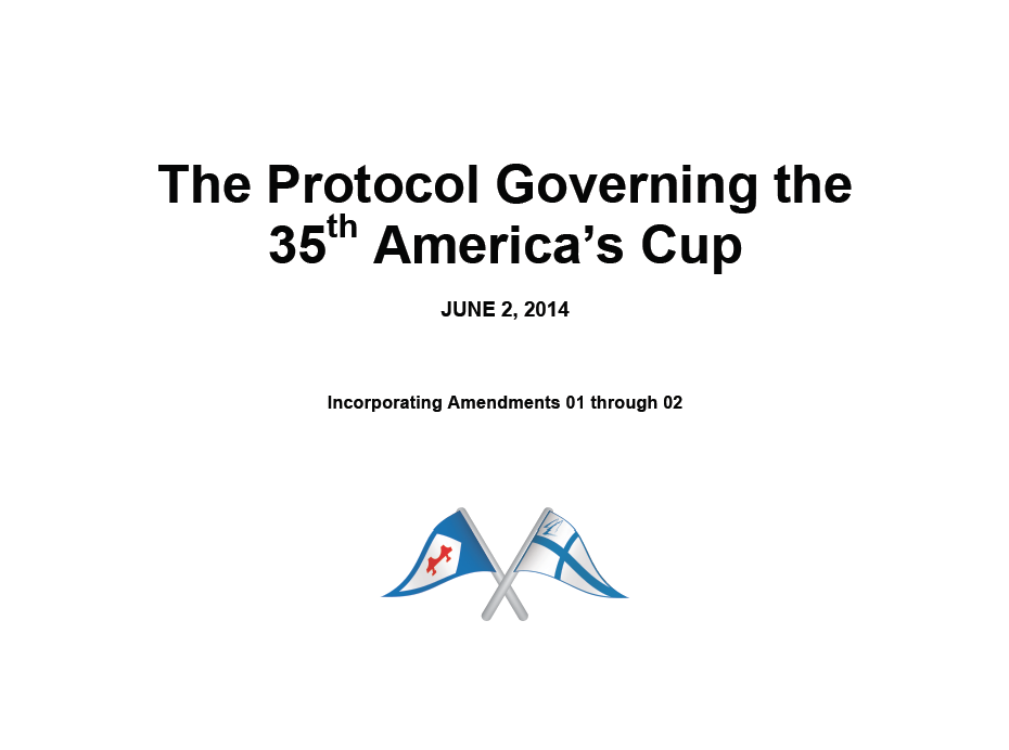 America's Cup The Protocol