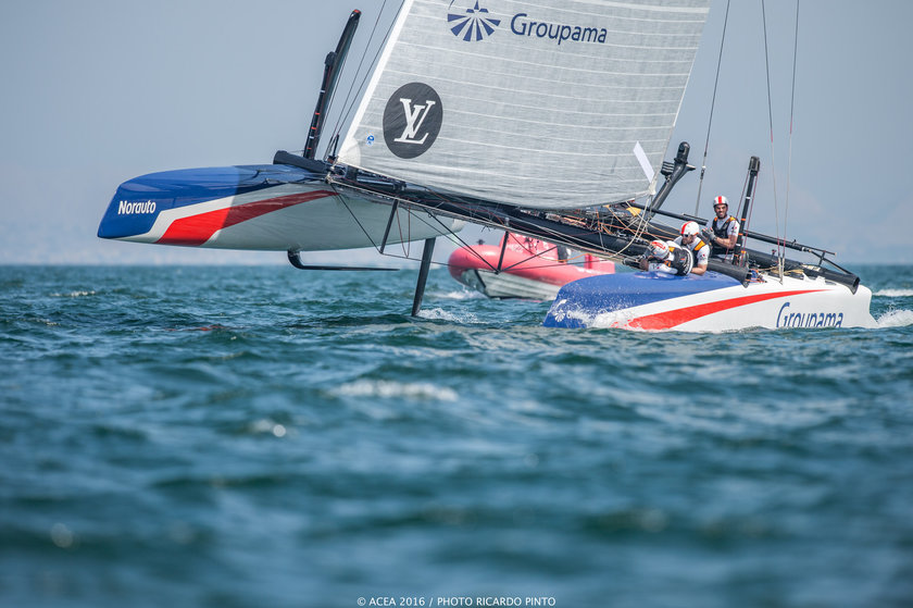 28/02/16 - Muscat (OMN) - 35th America's Cup Bermuda 2017 - Louis Vuitton America's Cup World Series Oman - Racing Day 2 - Racing Day 2