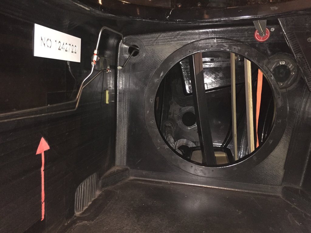 AC72 Winner America's Cup - daggerboard seen from forward cockpit