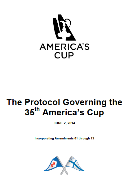 America's Cup Protocol Amendment 15