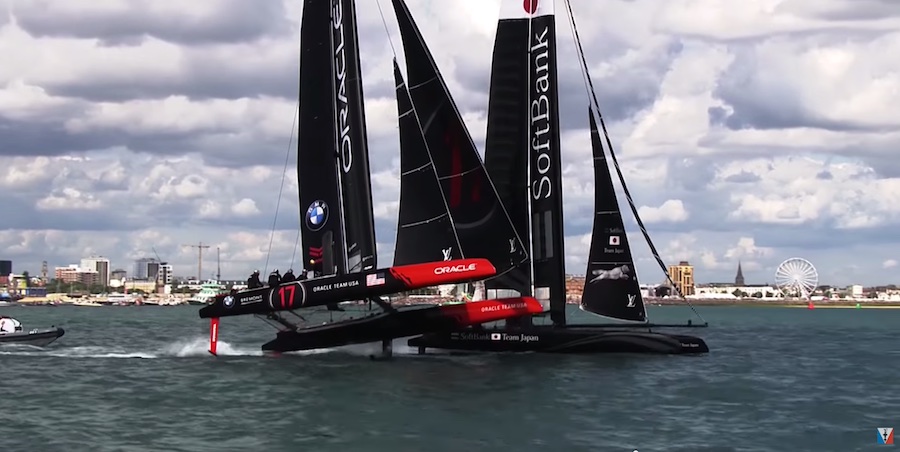 America's Cup When asked about the strange angles he got into, Oracle Team USA skipper Jimmy Spithill said, "I'll tell you, we're just hanging on really. You're on the edge of control. It's very very difficult. Mistakes get made, but that's what you want, you want it to be difficult. The good guys get it right."