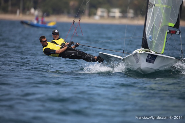 America's Cup Peter Burling and Blair Tuke won the 49er event at the ISAF World Cup event in March.