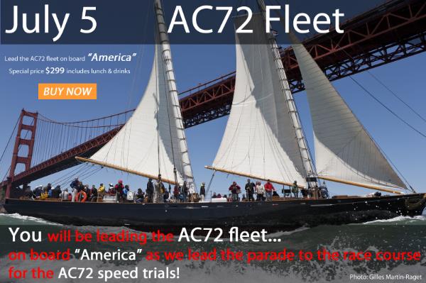 America's Cup You can be in the boat parade - on board America!