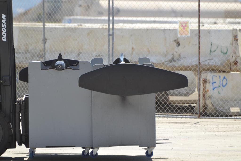 America's Cup Luna Rossa's asymmetric rudder elevators                          Photo: Spitfile Image